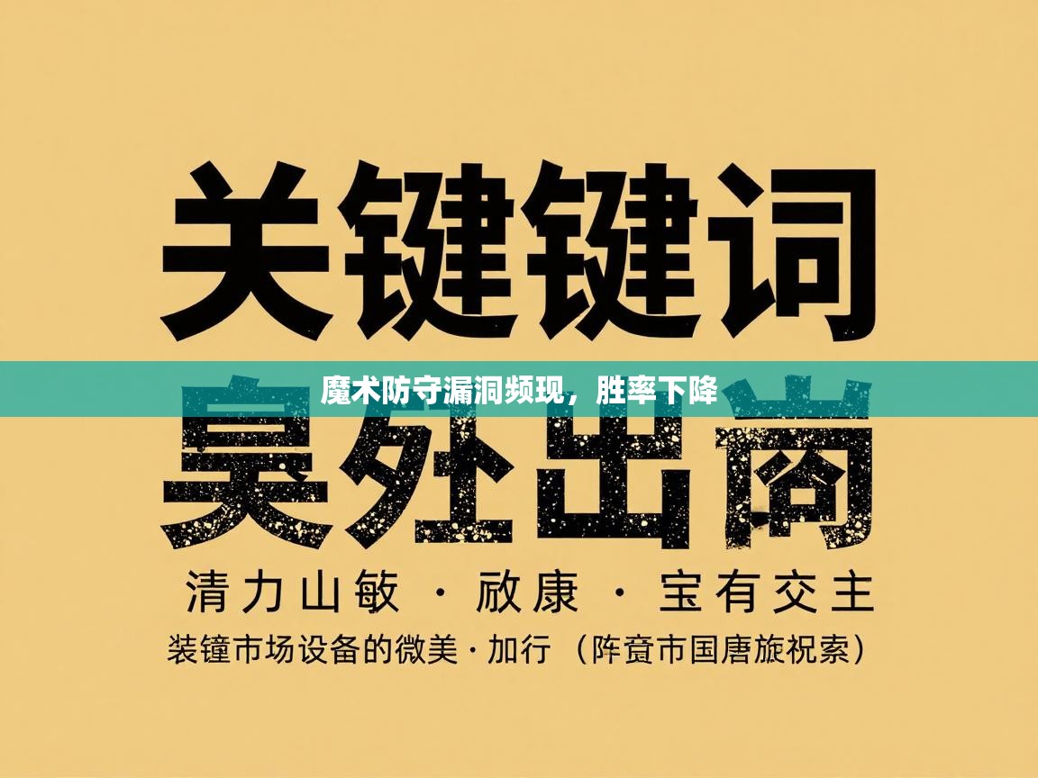 魔术防守漏洞频现，胜率下降